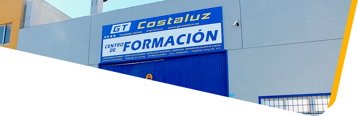 Vista centro formación en Huelva para maquinaria, Costaluz